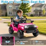 Winado 12V Kids Electric Ride-On Truck - Pink