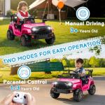 Winado 12V Kids Electric Ride-On Truck - Pink