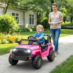 Winado 12V Kids Electric Ride-On Truck - Pink