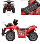 Aosom Kids Electric ATV Ride-On Car