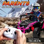 Qaba 12V Kids Electric Ride-On Car, Pink