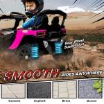 Qaba 12V Kids Electric Ride-On Car, Pink