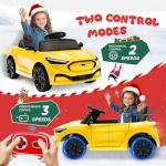 XCAR 24V Kids Electric Ride-On Car - Yellow