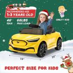 XCAR 24V Kids Electric Ride-On Car - Yellow