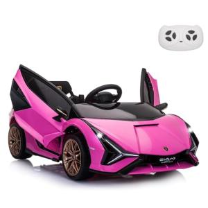 Lamborghini SIAN Kids Electric Ride-On Car - Pink