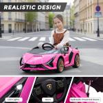 Lamborghini SIAN Kids Electric Ride-On Car - Pink