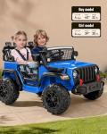 Outfunny 12V Blue Electric Ride-On Car for Kids