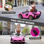 Lamborghini SIAN Kids Electric Ride-On Car - Pink