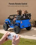 Outfunny 12V Blue Electric Ride-On Car for Kids