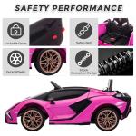 Lamborghini SIAN Kids Electric Ride-On Car - Pink