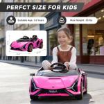 Lamborghini SIAN Kids Electric Ride-On Car - Pink