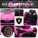 Lamborghini SIAN Kids Electric Ride-On Car - Pink