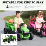 Toy Tractor with Trailer and Bluetooth Music