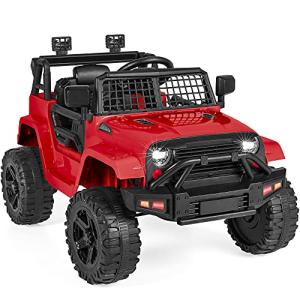 Kids 12V Ride-On Truck with Remote Control - Red