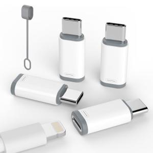 4 Pack Lightning to USB C Adapter for iPhone