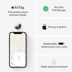 Apple AirTag 4 Pack for Tracking Keys and More