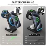 Traveling 3-in-1 Mag-Safe Fast Charger Station