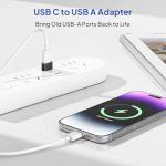 USB to USB-C Adapter for iPhone 17, 4 Pack