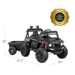 Kids 12V Electric Ride-On UTV with Trailer