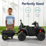 Kids 12V Electric Ride-On UTV with Trailer