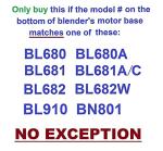 Ninja 64oz Food Processor Bowl for Auto-iQ Blenders