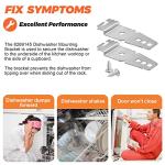 2 Pack Dishwasher Mounting Bracket for Whirlpool