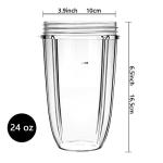 Nutribullet Replacement Cups 24oz for Blenders