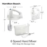 Hamilton Beach 6-Speed Electric Hand Mixer Set