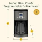 Cuisinart 14-Cup Programmable Coffee Maker, Black