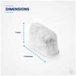 K&J 12-Pack Charcoal Coffee Filters for Cuisinart