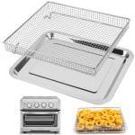YQL Stainless Steel Air Fryer Basket and Tray Set