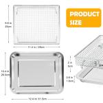 YQL Stainless Steel Air Fryer Basket and Tray Set