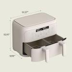 Bella 4 Qt Dual Basket Air Fryer with Touchscreen