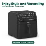 Bella 8 Qt Digital Air Fryer with TurboCrisp