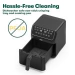 Bella 8 Qt Digital Air Fryer with TurboCrisp