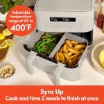 Bella 4 Qt Dual Basket Air Fryer with Touchscreen