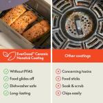 Bella 4Qt Slim Air Fryer with 6 Cooking Options