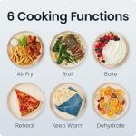 Chefman Crispinator 6-in-1 Air Fryer, 8 Qt