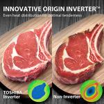 TOSHIBA 1000W Countertop Microwave Air Fryer Combo