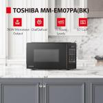 TOSHIBA 0.7 Cu Ft Small Microwave Oven, Black