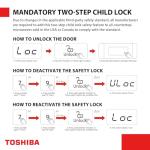 TOSHIBA 0.7 Cu Ft Small Microwave Oven, Black