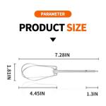 2 Pack Stainless Steel Hand Mixer Beaters