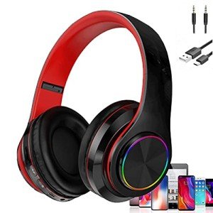 Colorful Bluetooth Headphones with LED Lights for Kids