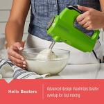 Black+Decker 5-Speed Helix Hand Mixer, Lime Green