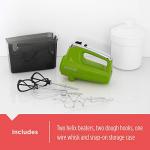 Black+Decker 5-Speed Helix Hand Mixer, Lime Green