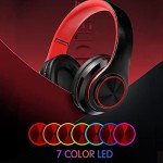 Colorful Bluetooth Headphones with LED Lights for Kids