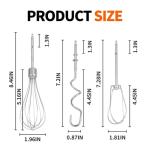 5 Pack Hand Mixer Beaters and Dough Hooks