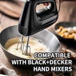 5 Pack Hand Mixer Beaters and Dough Hooks