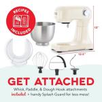DASH 3.5qt Tilt-Head Stand Mixer - Cream