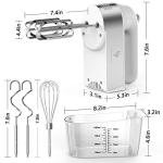 450W Electric Hand Mixer with Scale and Accessories